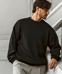 AKM Contemporary | 【WEB・直営店限定】AKM Contemporary(エイケイエムコンテンポラリー)カシミヤ混 ミラノリブ クルーネックニット(保温性/肉厚生地)(ニット/セーター)