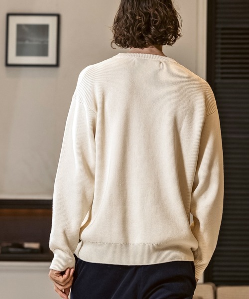 AKM Contemporary(エイケイエムコンテンポラリー)の「【WEB・直営店限定】AKM Contemporary(エイケイエムコンテンポラリー)カシミヤ混 ミラノリブ クルーネックニット(保温性/肉厚生地)(ニット/セーター・メンズ・グレー/ブラック/ホワイト/ブラウン・S/M/L/XL)」の6枚目の写真