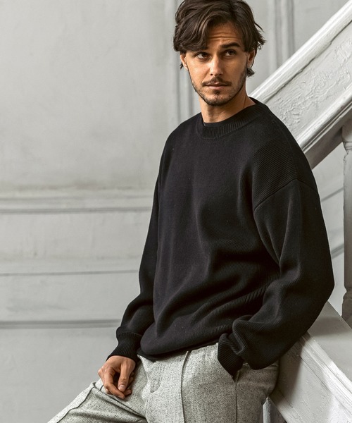 AKM Contemporary(エイケイエムコンテンポラリー)の「【WEB・直営店限定】AKM Contemporary(エイケイエムコンテンポラリー)カシミヤ混 ミラノリブ クルーネックニット(保温性/肉厚生地)(ニット/セーター・メンズ・グレー/ブラック/ホワイト/ブラウン・S/M/L/XL)」の17枚目の写真