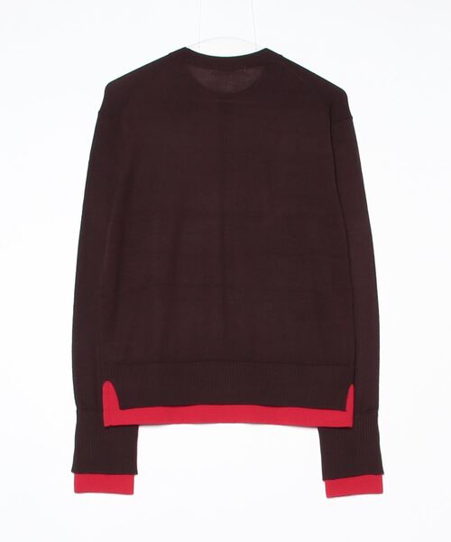 BICOLOR-TRIM KNIT（ニット/セーター）｜CINOH（チノ）のファッション