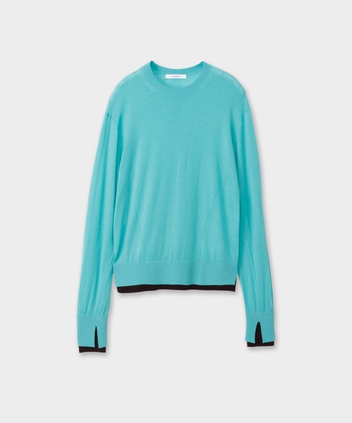 BICOLOR-TRIM KNIT（ニット/セーター）｜CINOH（チノ）のファッション