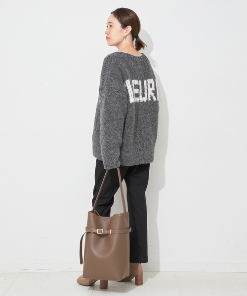 SLOBE IENA（スローブイエナ）の「《追加2》SLOBE ベルトスクエアトートバッグ（ショルダーバッグ・レディース・ブラック/ブラウン・FREE）」の18枚目の写真