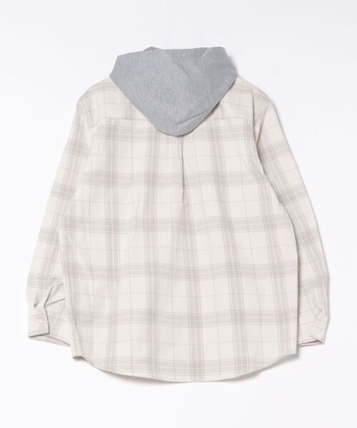 Arnold Palmer(アーノルドパーマー)の「シャドーチェック 長袖 フードシャツ(シャツ/ブラウス・メンズ・ネイビー/ブラック/アイボリー・M/L/LL)」の22枚目の写真