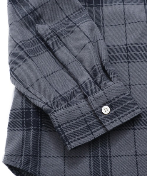 Arnold Palmer(アーノルドパーマー)の「シャドーチェック 長袖 フードシャツ(シャツ/ブラウス・メンズ・ネイビー/ブラック/アイボリー・M/L/LL)」の17枚目の写真