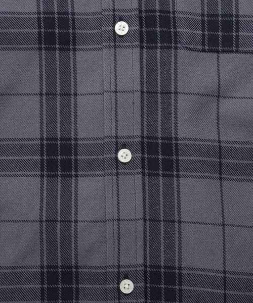 Arnold Palmer(アーノルドパーマー)の「シャドーチェック 長袖 フードシャツ(シャツ/ブラウス・メンズ・ネイビー/ブラック/アイボリー・M/L/LL)」の15枚目の写真