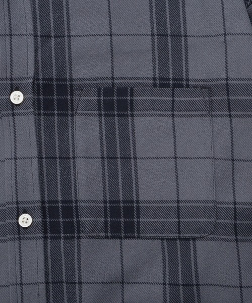 Arnold Palmer(アーノルドパーマー)の「シャドーチェック 長袖 フードシャツ(シャツ/ブラウス・メンズ・ネイビー/ブラック/アイボリー・M/L/LL)」の16枚目の写真