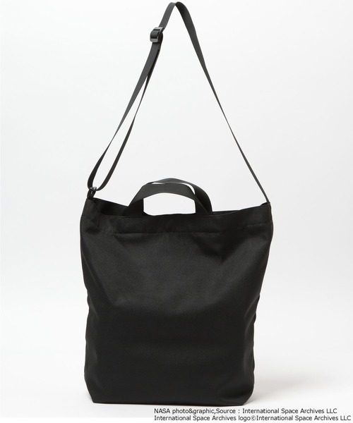 LOWRYS FARM（ローリーズファーム）の「【LFM(U)】ＮＡＳＡナイロンショルダートートＢＡＧ　 601976（トートバッグ・メンズ・ブラック・FREE）」の2枚目の写真