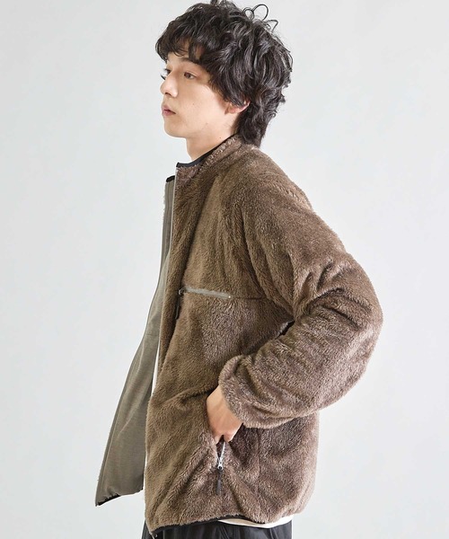 UNION STATION（ユニオンステーション）の「【2WAY】リバーシブルフリースタッチブルゾン（ブルゾン・メンズ・グレー系その他/ブラック×ブラック/パープル系その他/チャコールグレー・LL/L/M）」の16枚目の写真