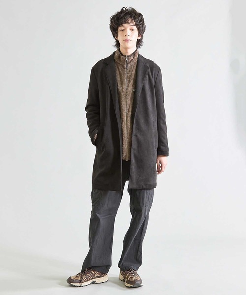 UNION STATION（ユニオンステーション）の「【2WAY】リバーシブルフリースタッチブルゾン（ブルゾン・メンズ・グレー系その他/ブラック×ブラック/パープル系その他/チャコールグレー・LL/L/M）」の21枚目の写真