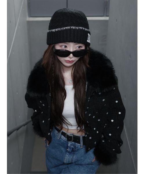 DDロゴバスケットニットビーニー（ニットキャップ/ビーニー）｜Darich