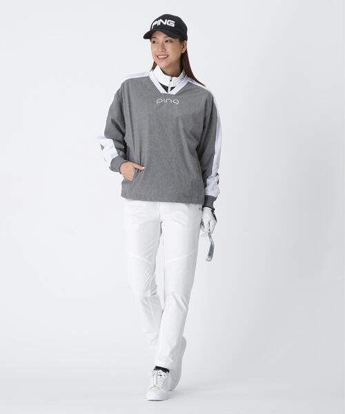 【ホワイト】全方向ストレッチ コーデュラテーパードパンツ <LADIES LINE> (LADIES) セール】【PING APPAREL】全方向ストレッチ コーデュラテーパード