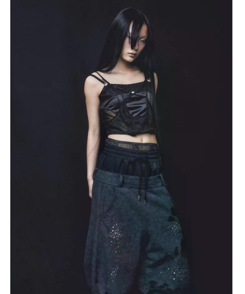 トップス neith. Camisole Garter(Black) neith./ネイス/Camisole Garter(Black)（キャミソール）｜L.H.P