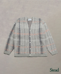 JOURNAL STANDARD J.S HOMESTEAD | Stead / ステッド モヘヤ ミックス プレイド カーディガン(カーディガン/ボレロ)