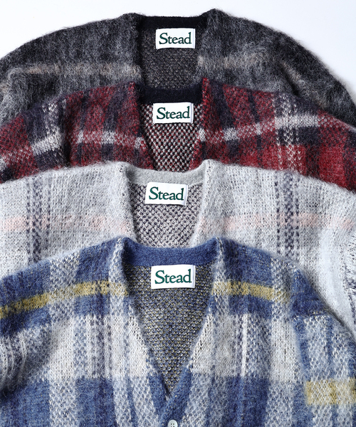 JOURNAL STANDARD J.S HOMESTEAD(ジャーナルスタンダードホームステッド)の「Stead / ステッド モヘヤ ミックス プレイド カーディガン(カーディガン/ボレロ・メンズ・ネイビー/ブルー系その他/チャコールグレー/ブラック系その他・LARGE/MEDIUM)」の15枚目の写真