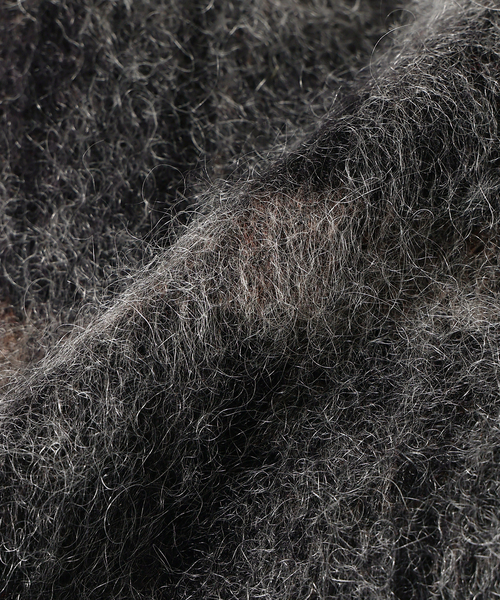 JOURNAL STANDARD J.S HOMESTEAD(ジャーナルスタンダードホームステッド)の「Stead / ステッド モヘヤ ミックス プレイド カーディガン(カーディガン/ボレロ・メンズ・ネイビー/ブルー系その他/チャコールグレー/ブラック系その他・LARGE/MEDIUM)」の7枚目の写真