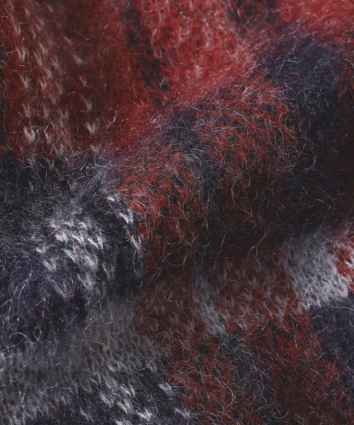 JOURNAL STANDARD J.S HOMESTEAD(ジャーナルスタンダードホームステッド)の「Stead / ステッド モヘヤ ミックス プレイド カーディガン(カーディガン/ボレロ・メンズ・ネイビー/ブルー系その他/チャコールグレー/ブラック系その他・LARGE/MEDIUM)」の10枚目の写真