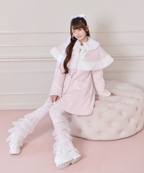 エコファーボレロAラインコート（その他アウター）｜Honey Cinnamon