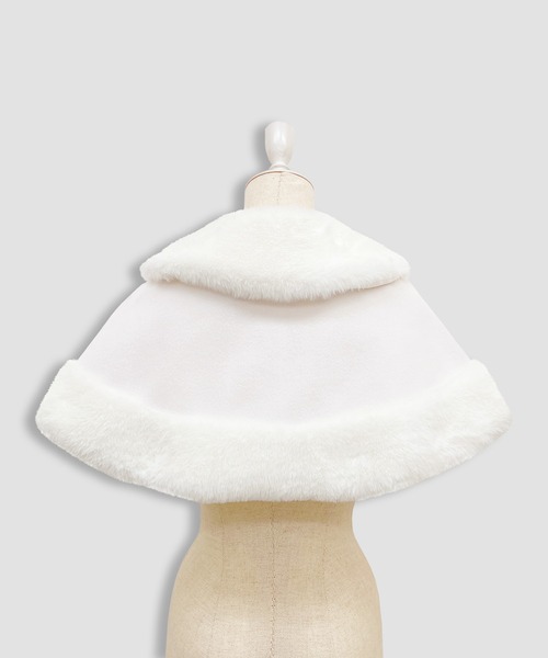 Honey Cinnamon(ハニーシナモン)の「エコファーボレロAラインコート(その他アウター・レディース・ホワイト/ピンク・FREE)」の11枚目の写真