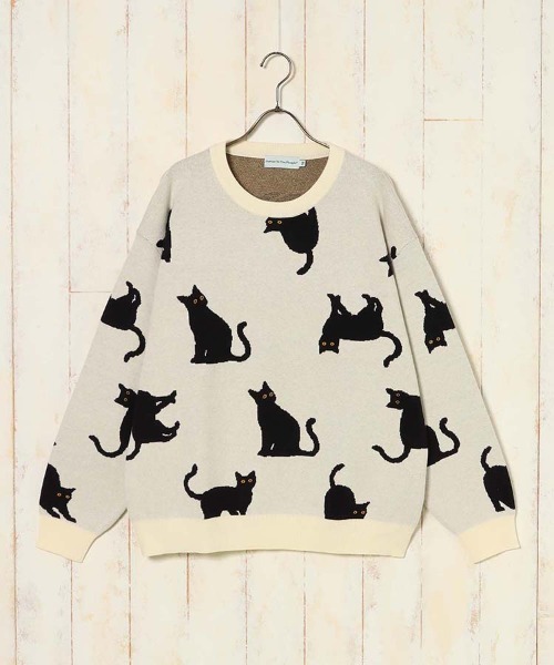 Né-net 動物モチーフ ニット 110-140cm/リンク/男女兼用】アニマルモチーフニット（ニット/セーター