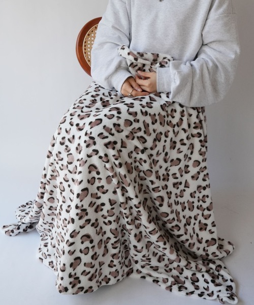 セール】【 Port / ポート 】 レオパード ブランケット