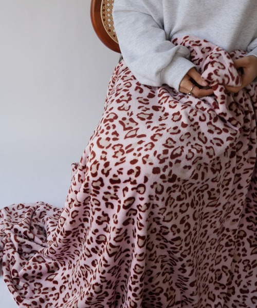 セール】【 Port / ポート 】 レオパード ブランケット