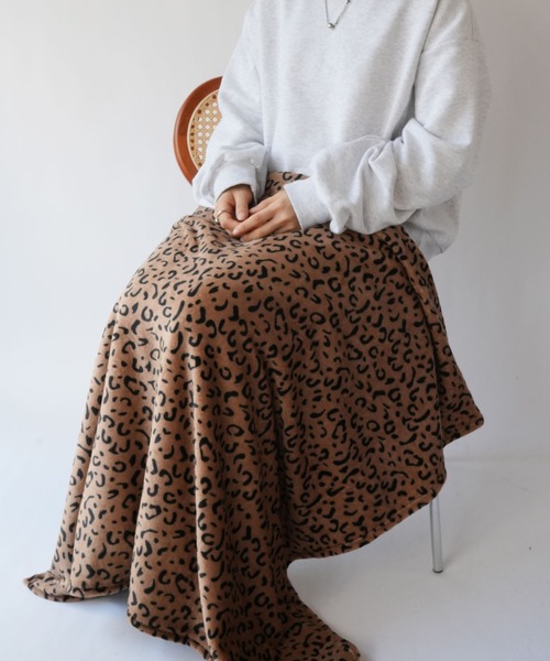 セール】【 Port / ポート 】 レオパード ブランケット