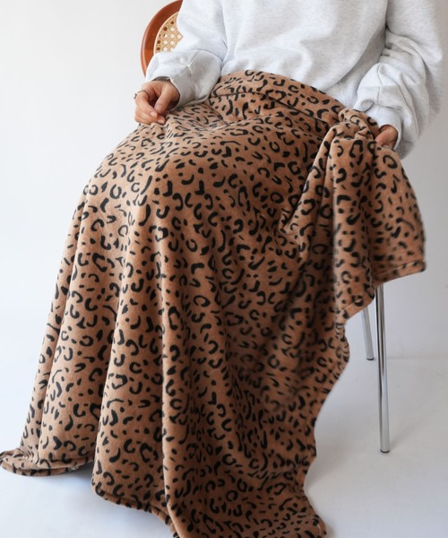 セール】【 Port / ポート 】 レオパード ブランケット