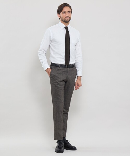 MACKINTOSH LONDON(マッキントッシュ ロンドン)の「【WEB・一部店舗限定】アンドリュージャカードオックスボタンダウンシャツ(シャツ/ブラウス・メンズ・ピンク系その他2/ブルー/ホワイト・M/L/XL)」の4枚目の写真