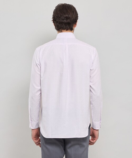 MACKINTOSH LONDON(マッキントッシュ ロンドン)の「【WEB・一部店舗限定】アンドリュージャカードオックスボタンダウンシャツ(シャツ/ブラウス・メンズ・ピンク系その他2/ブルー/ホワイト・M/L/XL)」の9枚目の写真