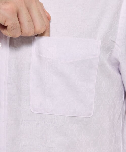 MACKINTOSH LONDON(マッキントッシュ ロンドン)の「【WEB・一部店舗限定】アンドリュージャカードオックスボタンダウンシャツ(シャツ/ブラウス・メンズ・ピンク系その他2/ブルー/ホワイト・M/L/XL)」の10枚目の写真