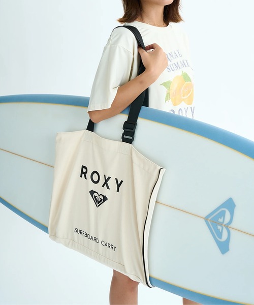 ROXY(ロキシー)の「SURFBOARD CANVAS TOT/ロキシーロゴトートバッグ(トートバッグ・レディース・ナチュラル・FREE)」の4枚目の写真