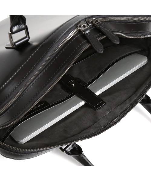 PELLE MORBIDA（ペッレモルビダ）の「Capitano（キャピターノ） CA402-ブリーフバッグ（２室タイプ）（ビジネスバッグ・メンズ・ブラック・FREE）」の13枚目の写真