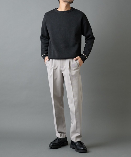 COLONY 2139（コロニートゥーワンスリーナイン）の「バックシャギーウーリーテーパードスラックス（スラックス・メンズ・チャコールグレー/ブラック/ライトグレー・MEDIUM/SMALL/LARGE）」の8枚目の写真