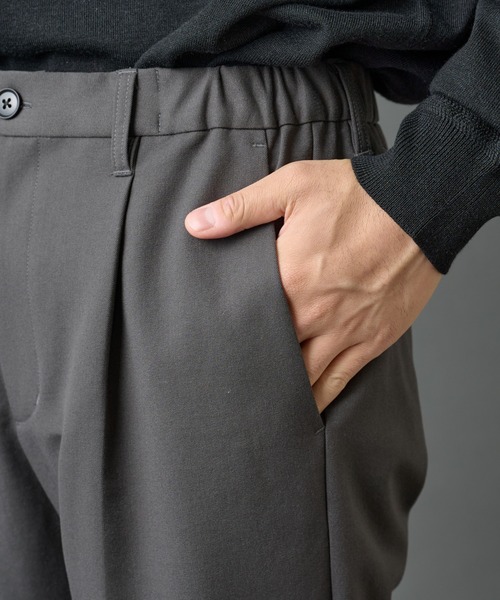 COLONY 2139（コロニートゥーワンスリーナイン）の「バックシャギーウーリーテーパードスラックス（スラックス・メンズ・チャコールグレー/ブラック/ライトグレー・MEDIUM/SMALL/LARGE）」の17枚目の写真