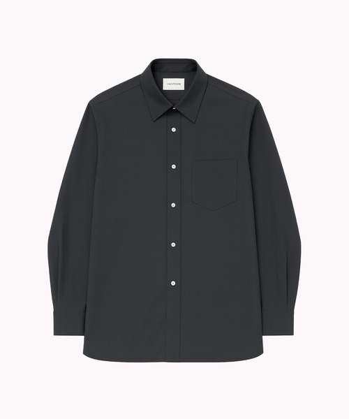 FACTOTUM(ファクトタム)の「【FACTOTUM】 Serge Square Hem Shirts(シャツ/ブラウス・メンズ・ブラック/カーキ・44/46/48)」の1枚目の写真