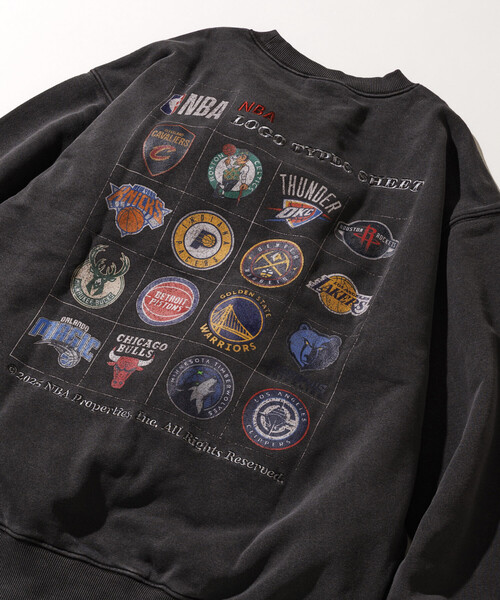 NBA 別注 チームロゴシート クルーネックスウェット（スウェット