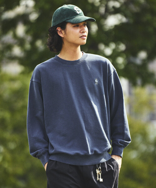 NBA（エヌビーエー）の「NBA 別注 チームロゴシート クルーネックスウェット（スウェット・メンズ・ワインレッド/ネイビー/ライトグレー/チャコールグレー・MEDIUM/LARGE）」の7枚目の写真