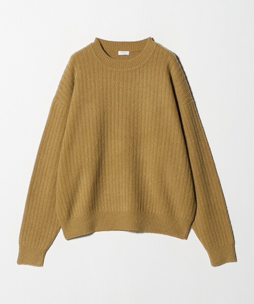 Steven Alan(スティーブンアラン)の「<crepuscule> WL/CRIB CN/ニット(ニット/セーター・メンズ・マスタード/ダークブラウン・1/2)」の2枚目の写真