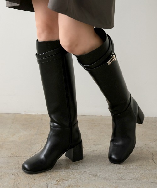 DONOBAN(ドノバン)の「美脚ドレスアップロングブーツ(ブーツ・レディース・ブラック・XS/S/M/L)」の1枚目の写真