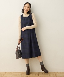 DECOY SINCE 1981 | 裏起毛ジャンスカワンピース【右脇ポケットあり】(ワンピース)
