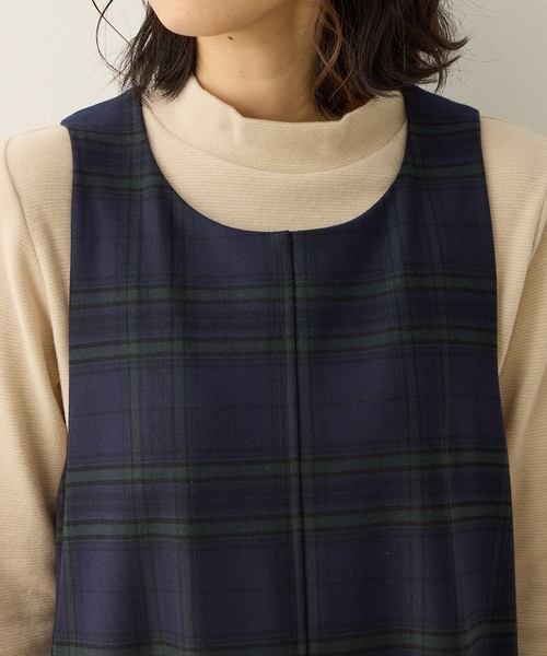 DECOY SINCE 1981（デコイシンスイチキュウハチイチ）の「裏起毛ジャンスカワンピース【右脇ポケットあり】（ワンピース・レディース・ブラウン/グリーン・9号/11号/13号）」の11枚目の写真