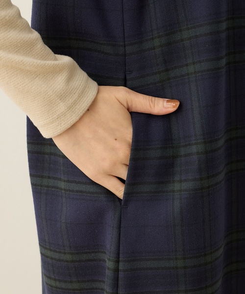 DECOY SINCE 1981（デコイシンスイチキュウハチイチ）の「裏起毛ジャンスカワンピース【右脇ポケットあり】（ワンピース・レディース・ブラウン/グリーン・9号/11号/13号）」の13枚目の写真