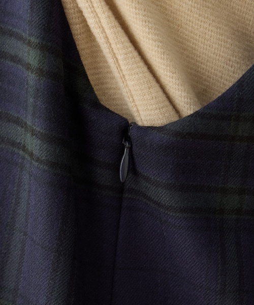 DECOY SINCE 1981（デコイシンスイチキュウハチイチ）の「裏起毛ジャンスカワンピース【右脇ポケットあり】（ワンピース・レディース・ブラウン/グリーン・9号/11号/13号）」の14枚目の写真