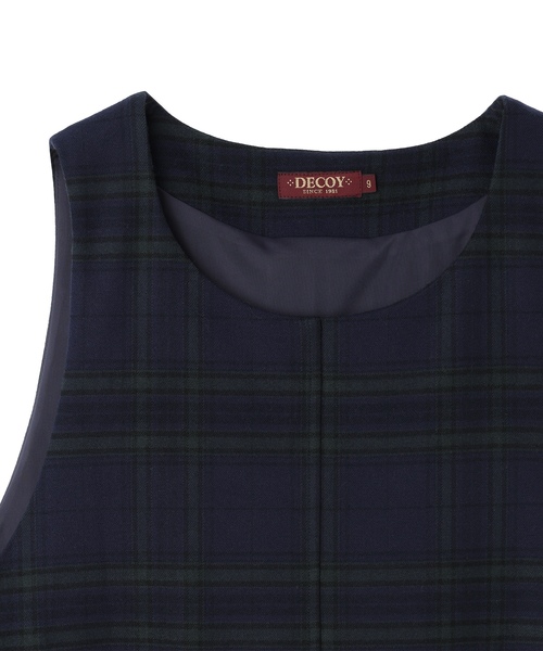 DECOY SINCE 1981（デコイシンスイチキュウハチイチ）の「裏起毛ジャンスカワンピース【右脇ポケットあり】（ワンピース・レディース・ブラウン/グリーン・9号/11号/13号）」の18枚目の写真