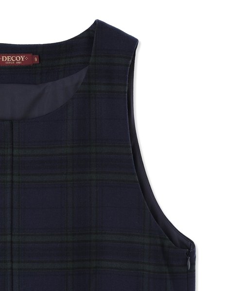 DECOY SINCE 1981（デコイシンスイチキュウハチイチ）の「裏起毛ジャンスカワンピース【右脇ポケットあり】（ワンピース・レディース・ブラウン/グリーン・9号/11号/13号）」の20枚目の写真