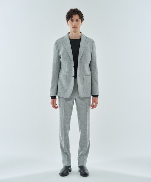 ESTNATION(エストネーション)の「ESTNATION / コンプレスウール セットアップパンツ(スラックス・メンズ・ライトグレー/ブラック・48/50/52/46)」の15枚目の写真