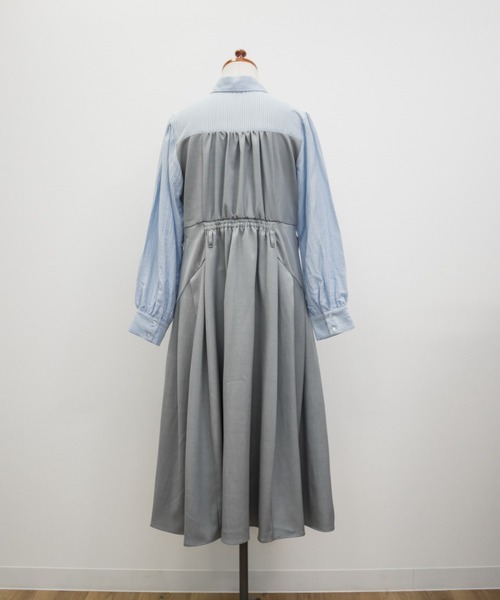 clette 即完売商品！オリジナルシャツドッキングベルト付きワンピース CLETTEオリジナルシャツドッキングベルト付きワンピース（ワンピース