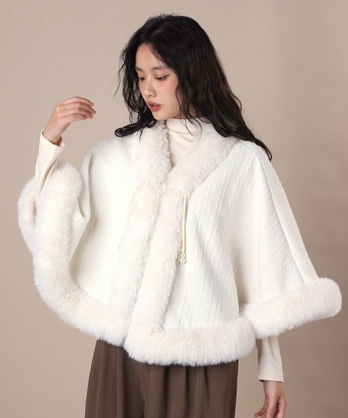 シェアードミンク×フォックス ホワイト系 ケープ ポンチョ ショート丈 楽天市場】フォックスファー ポンチョの通販