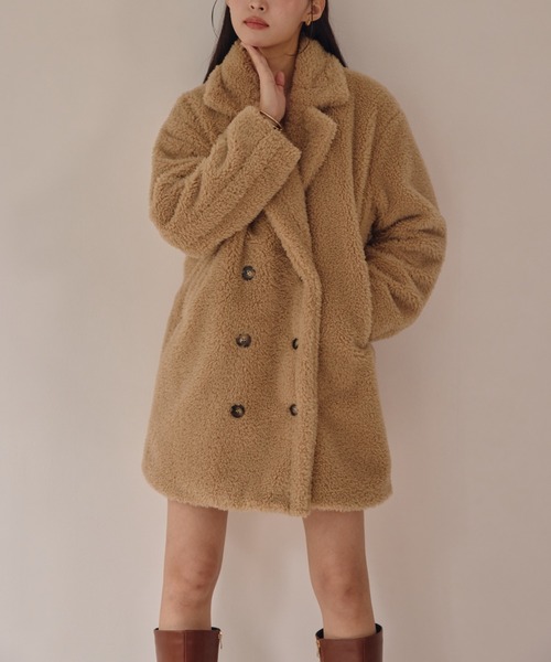美品 ACYM アシーム　テディーボアコート セール】テディボアミドルコート（その他アウター）｜ACYM（アシーム