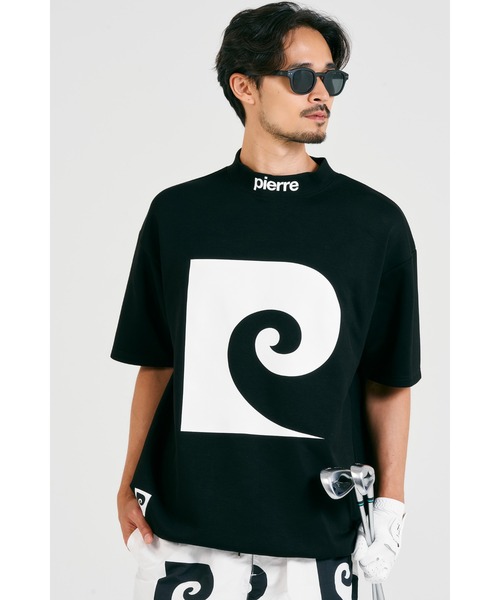 pierre cardin golf P logo short sleeve mock-neck/ピエールカルダン